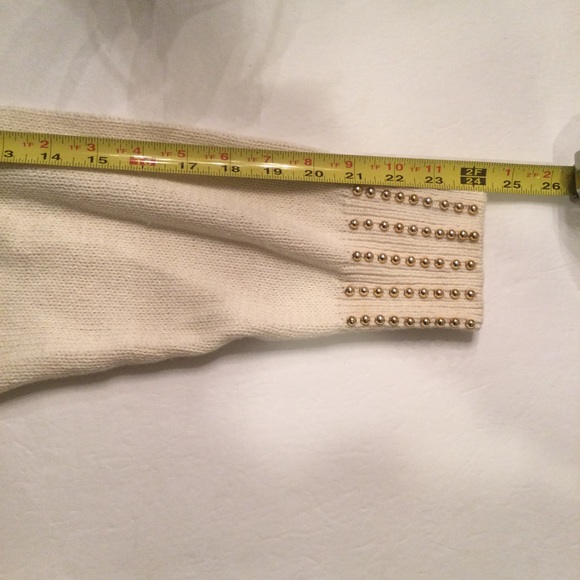 Victoria Harbour Vintage Sweater W/ Gold Bead Embellishments Size L - Picture 10 of 11
